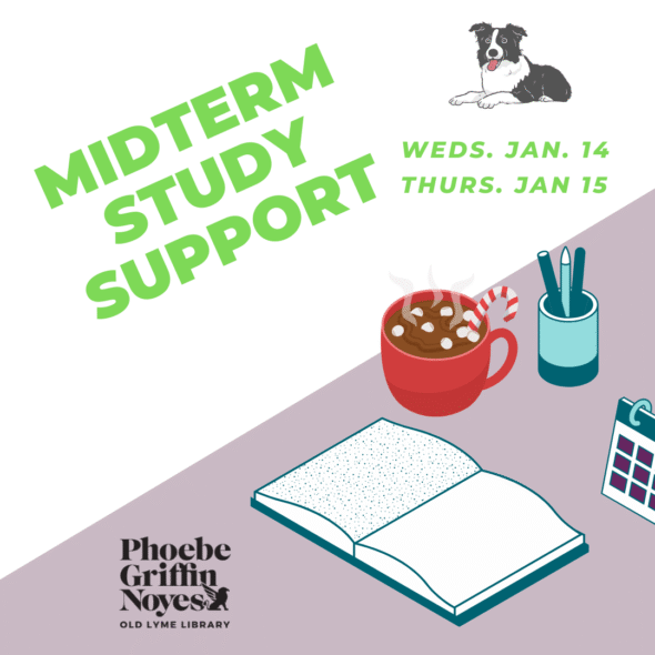 Midterm Study Support Extended Hours Wednesday, January 14 and Thursday January 14 7pm-9pm. For those in grades 7-12. No registration required.