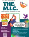 The M.I.C. - Friday, June 13 at 6pm. Features colorful stars, and a graphic of a long haired singer with their head back and the microphone in the air.